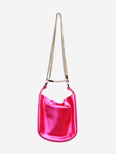 Fuschia satin bracelet bag Shoulder bags Galvan 