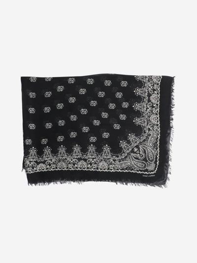 Black paisley scarf Scarves Saint Laurent 