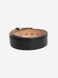 Black mock lizard belt Belts Elliot Rhodes 