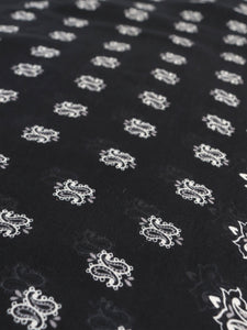 Saint Laurent Black paisley scarf