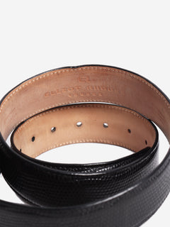 Black mock lizard belt Belts Elliot Rhodes 