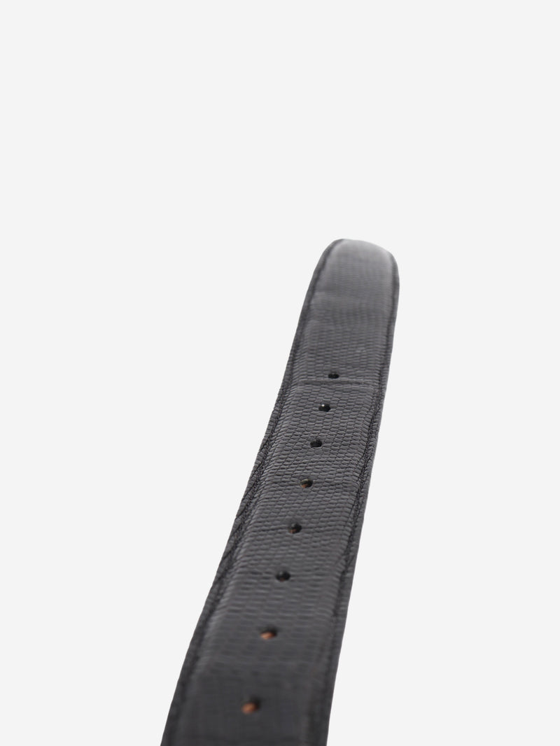 Black mock lizard belt Belts Elliot Rhodes 
