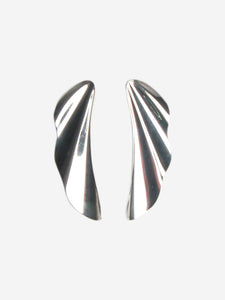 Tiffany & Co. Silver Elsa Peretti wave high tide earring