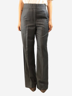 Grey pinstripe wool trousers - size UK 10 Trousers Loewe 