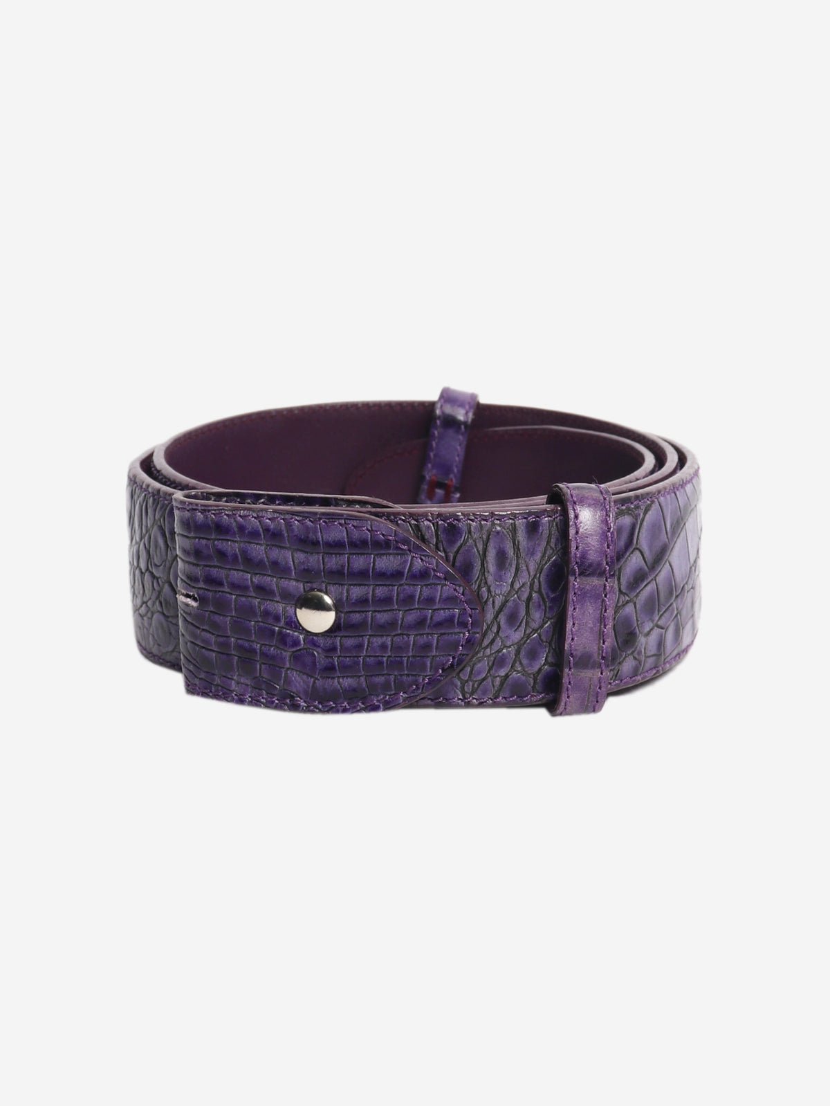 Purple mock lizard belt Belts Elliot Rhodes 
