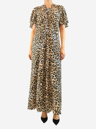 Leopard print maxi dress - size UK 16 Dresses Temperley 