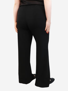 Black Fluid wide-leg trousers - size L Trousers Pauw 