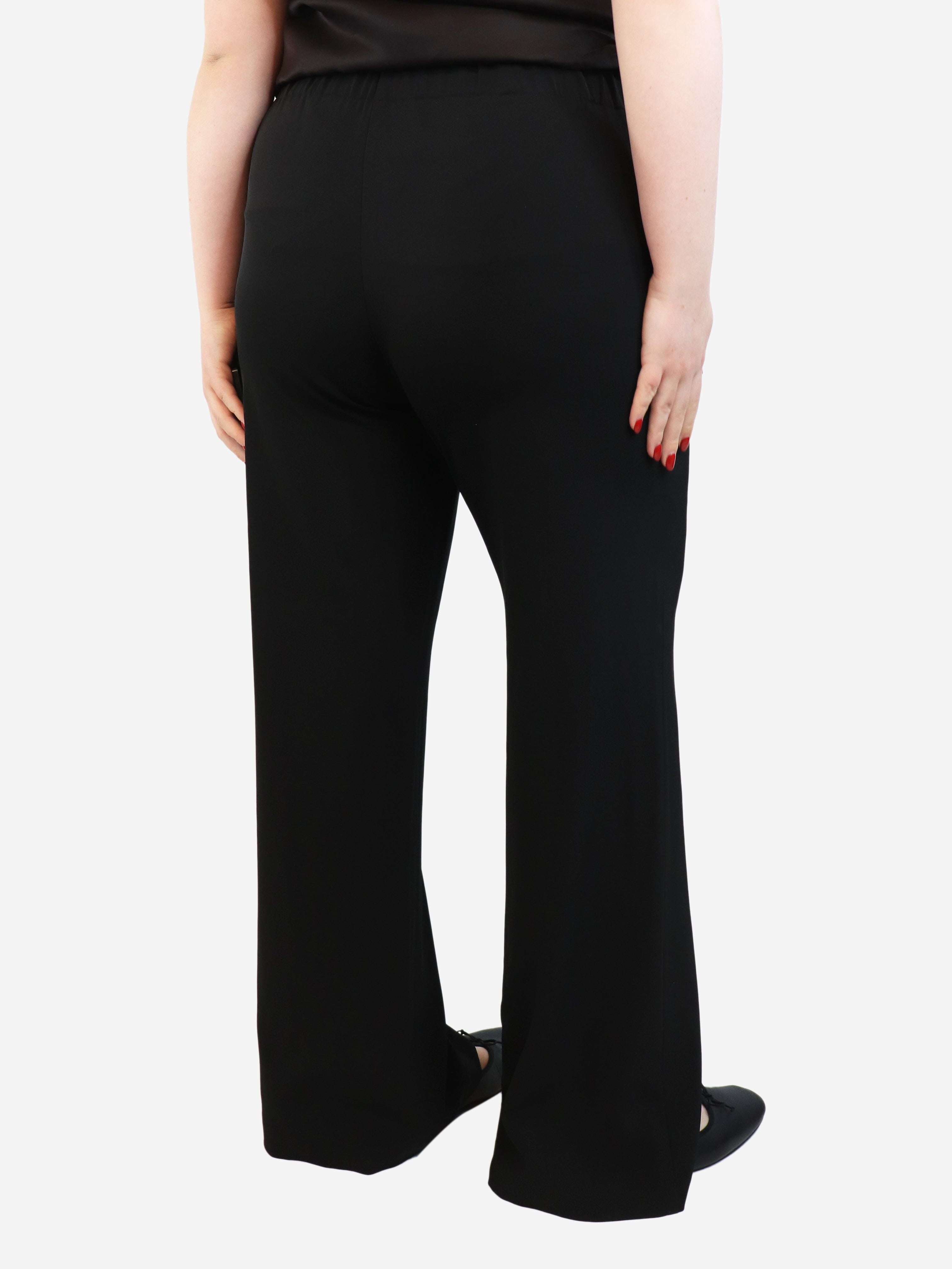 Black Fluid wide-leg trousers - size L Trousers Pauw 