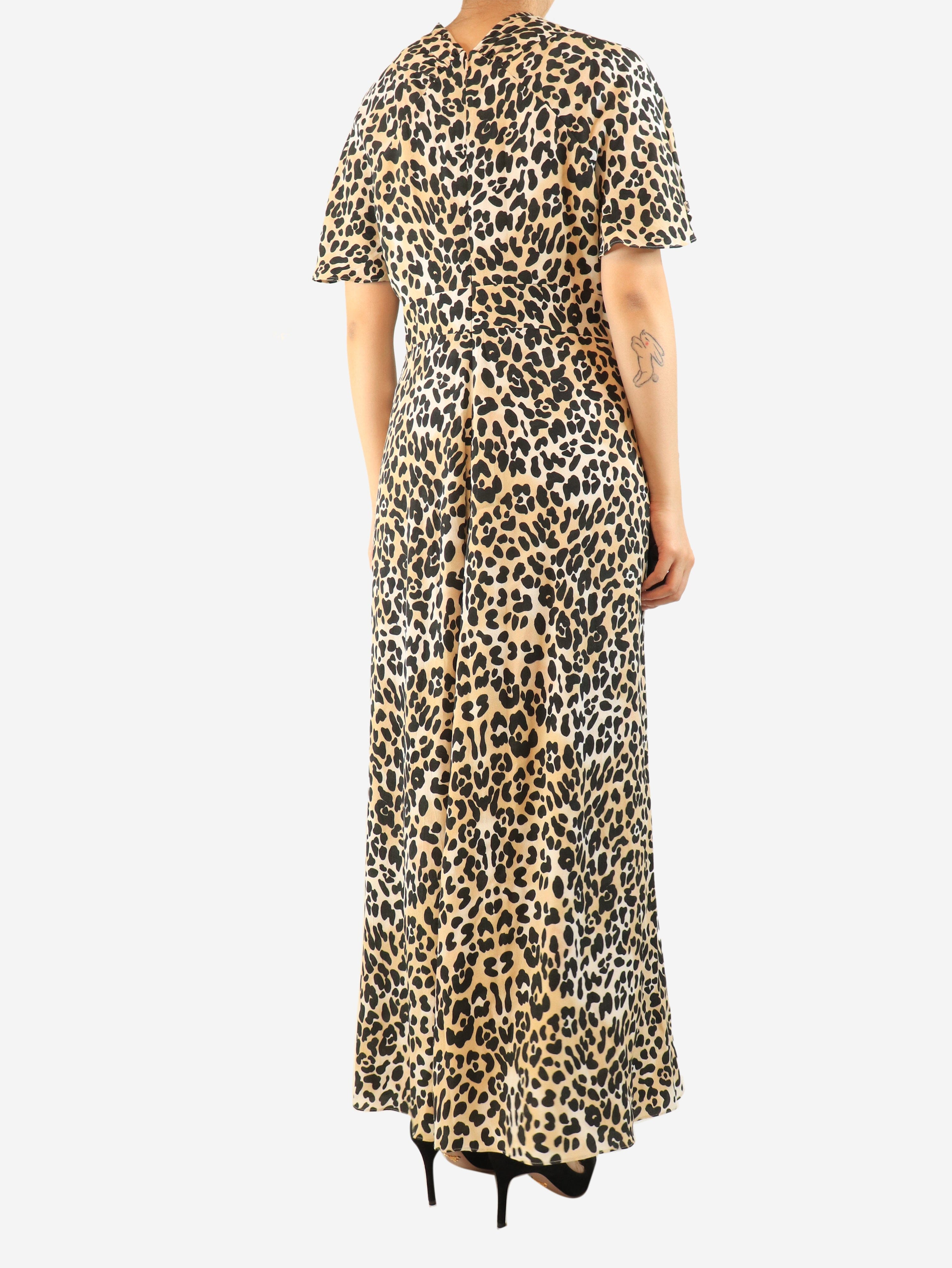 Leopard print maxi dress - size UK 16 Dresses Temperley 