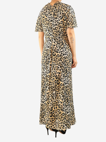 Leopard print maxi dress - size UK 16 alternate image