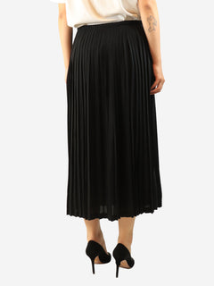 Black pleated midi skirt - size UK 12 Skirts Valentino 
