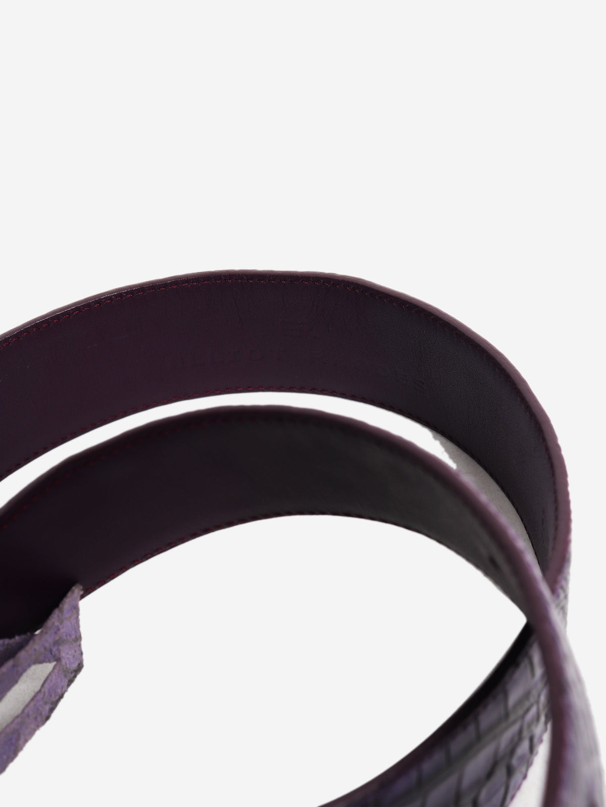 Purple mock lizard belt Belts Elliot Rhodes 