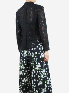 Chloe Black lace shirt - size UK 8