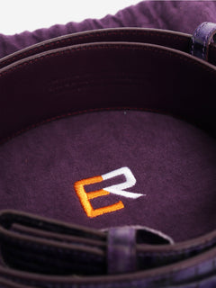 Purple mock lizard belt Belts Elliot Rhodes 