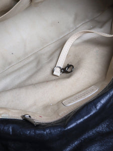 Chanel Black 2009 maxi Double-Stitch Single Flap bag