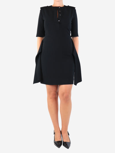 Black crepe midi dress - size UK 10 Dresses Celine 