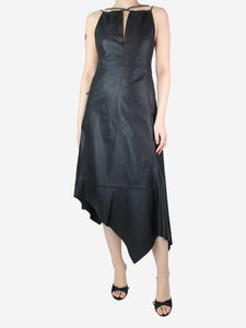 Acne Studios Black sleeveless leather dress - size UK 8