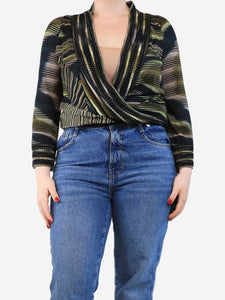 Missoni Multicolour striped sweater - size UK 12
