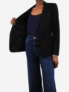 Balenciaga Paris Balenciaga Paris Black single-buttoned blazer - size UK 8