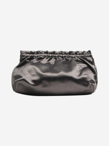 Prada Grey satin clutch bag