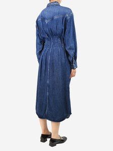 Isabel Marant Etoile Blue Tomia denim midi dress - size UK 12
