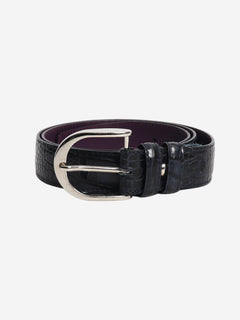 Navy mock lizard belt Belts Elliot Rhodes 
