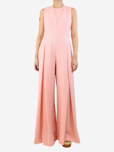 Pink open-back jumpsuit - size UK 8 Jumpsuits Emilia Wickstead 