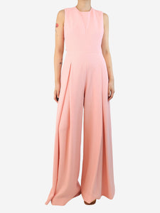 Emilia Wickstead Pink open-back jumpsuit - size UK 8