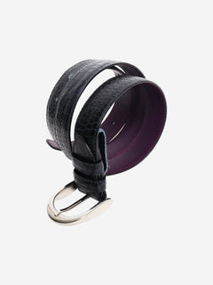 Navy mock lizard belt Belts Elliot Rhodes 