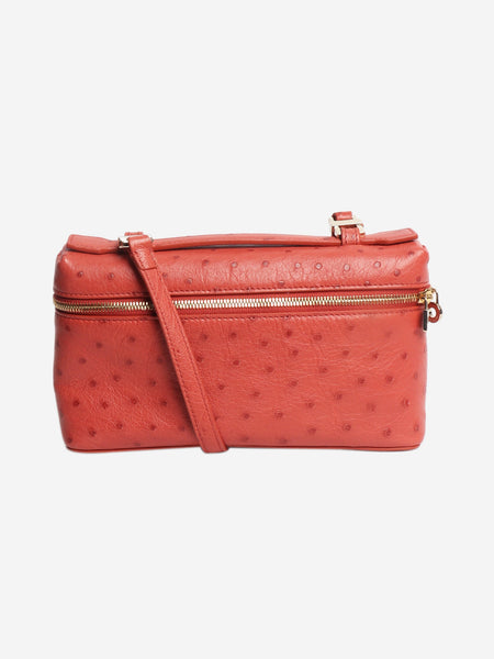 Pink Extra Pocket L19 ostrich bag product image