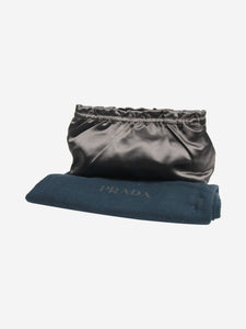 Prada Grey satin clutch bag