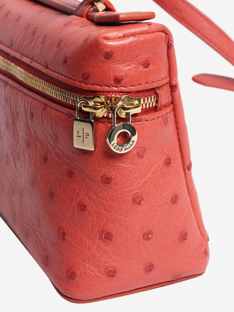 Pink Extra Pocket L19 ostrich bag Cross-body bags Loro Piana 