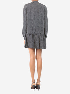 Black and white polka-dot mini dress - size UK 6 Dresses Saint Laurent 