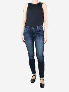 Frame Indigo mid-rise straight-leg jeans - size UK 10