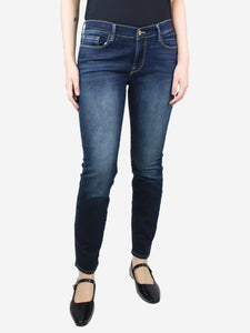 Frame Indigo mid-rise straight-leg jeans - size UK 10