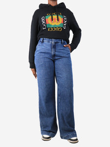 Frame Blue wide leg jeans - size UK 10