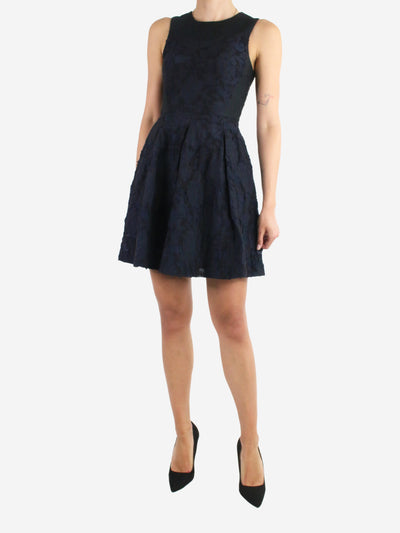 Blue sleeveless jacquard dress - size UK 8 Dresses Nina Ricci