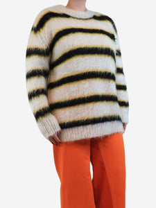 Marni Multi striped mohair jumper - size UK 12