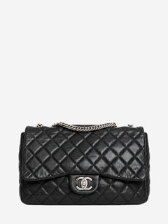 Black 2006 leather quilted single flap shoulder bag Shoulder bags Chanel 