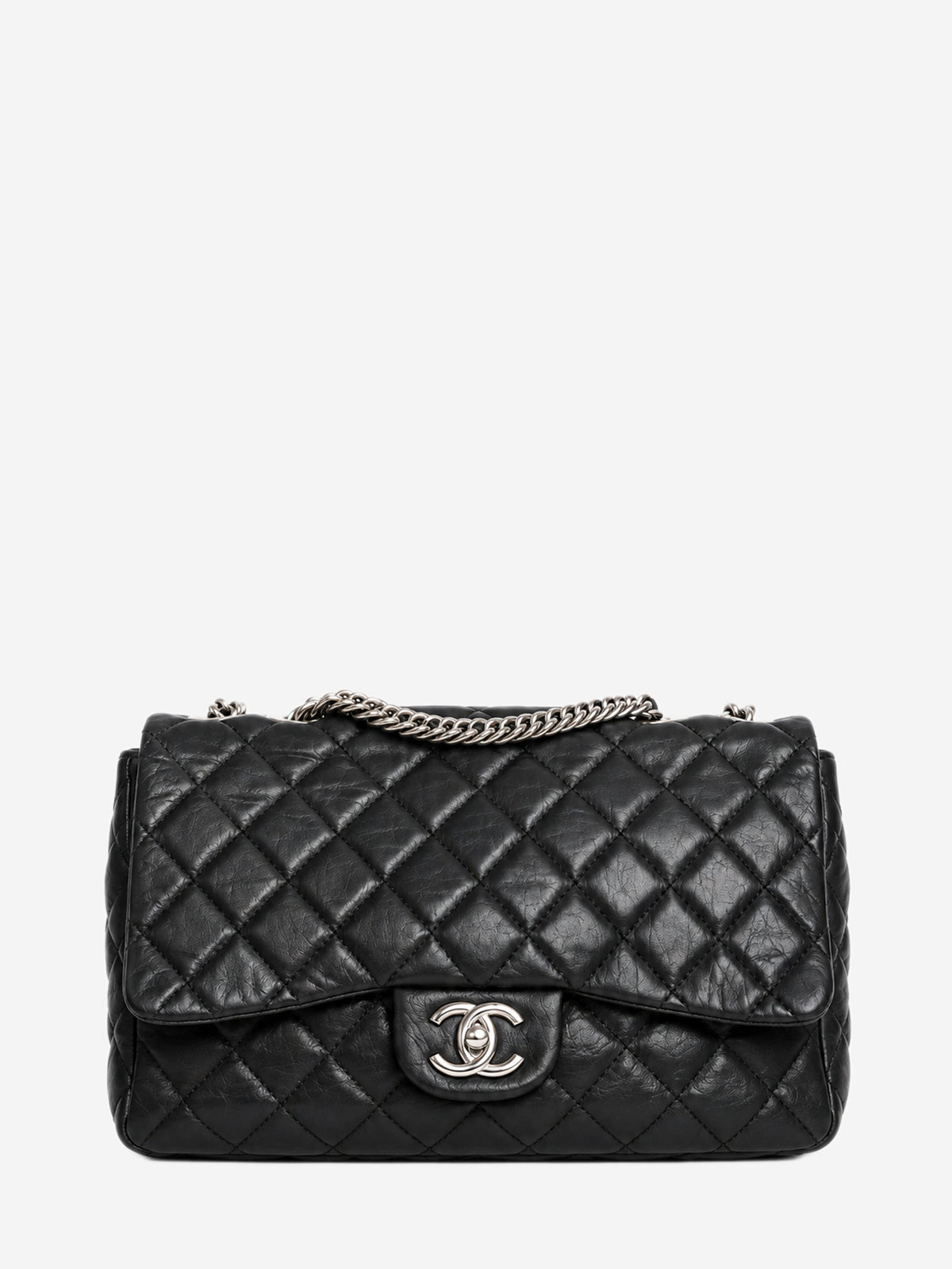 Black 2006 leather quilted single flap shoulder bag Shoulder bags Chanel 