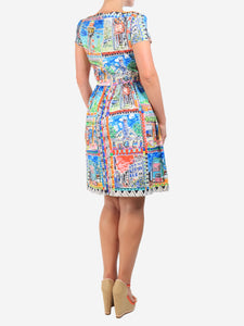 Prada Multi abstract printed mini dress - size UK 10
