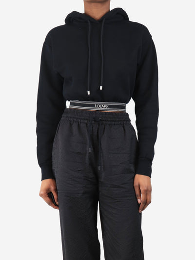 Black cropped logo hoodie - size XS Tops Loewe 
