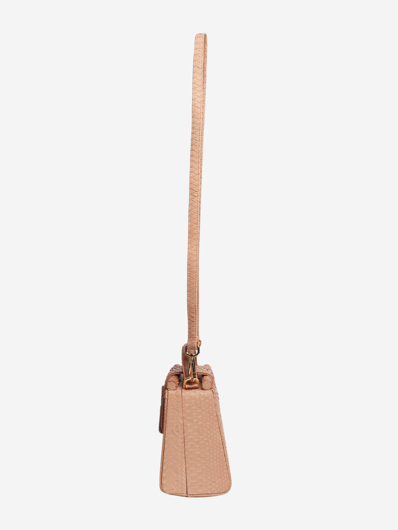 Pink Emma python 2way bag Shoulder bags Ximena Kavalekas 