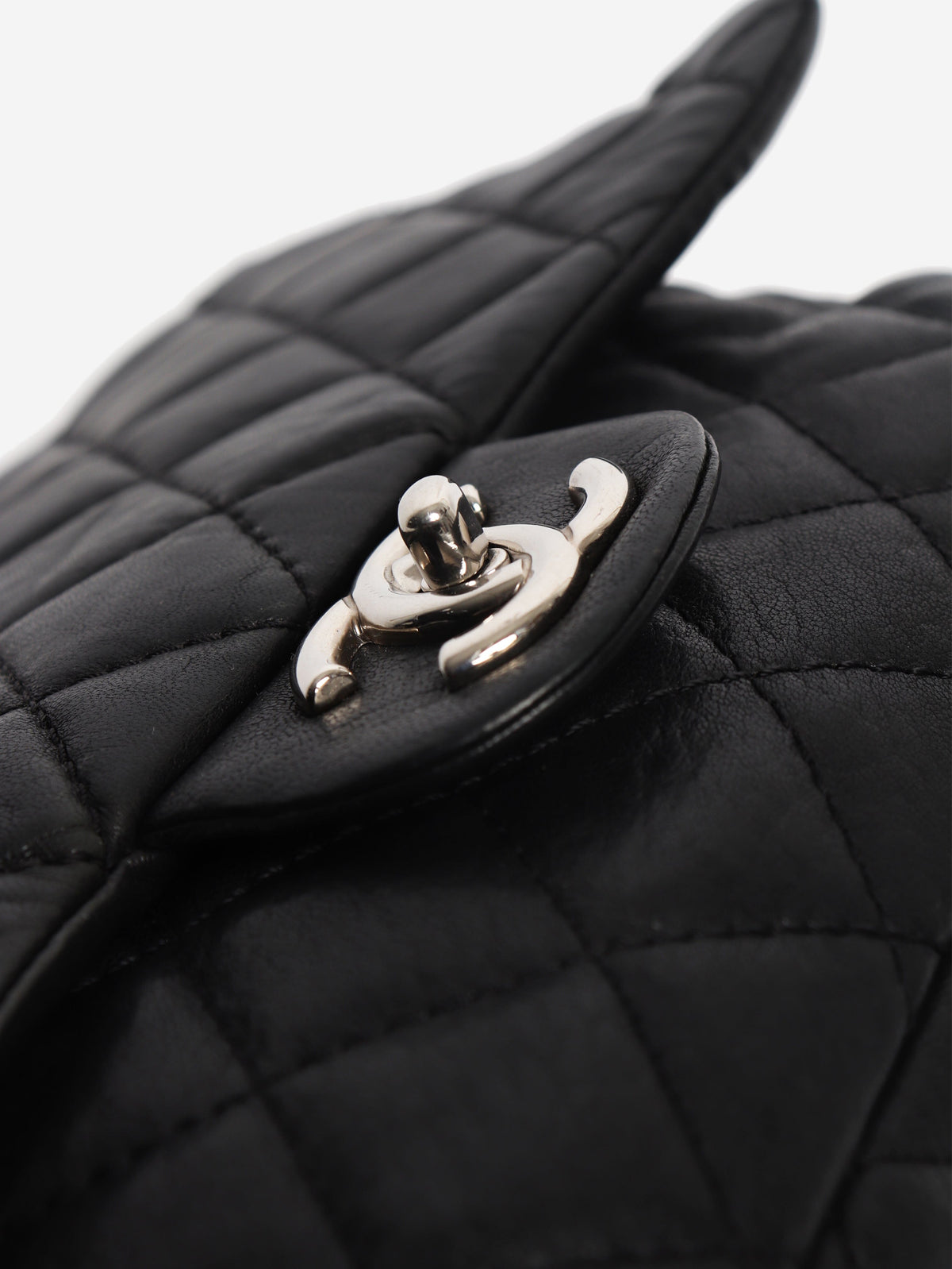 Black 2006 leather quilted single flap shoulder bag Shoulder bags Chanel 