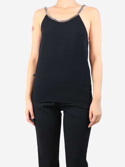 Black chain strap cami - size UK 10 Tops Stella McCartney 