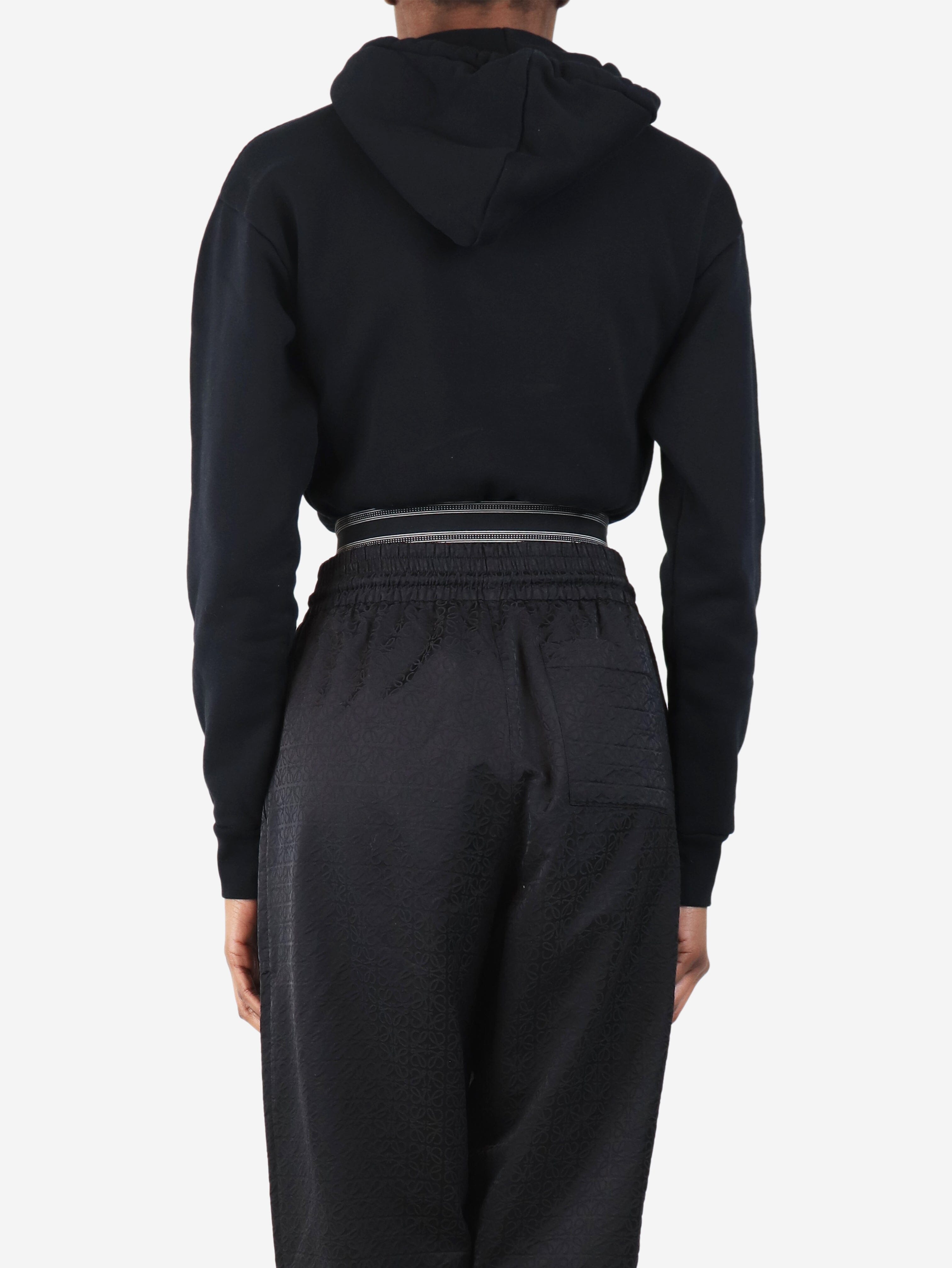 Black cropped logo hoodie - size XS Tops Loewe 