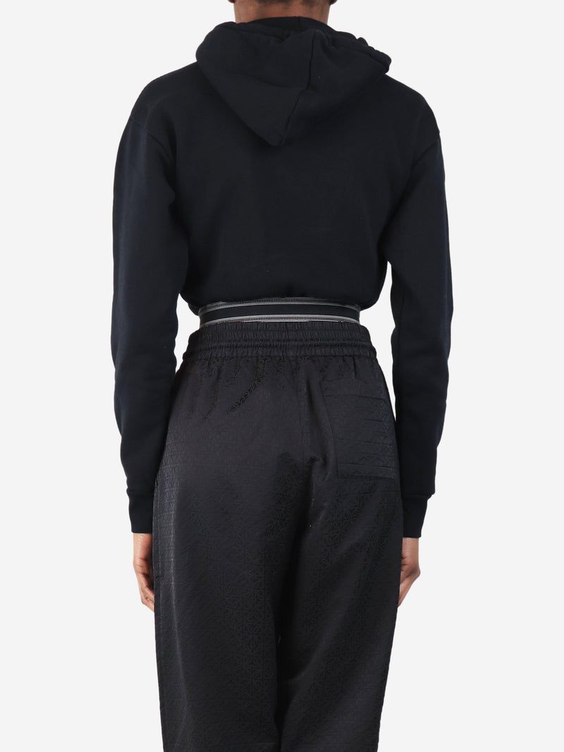 Black cropped logo hoodie - size XS Tops Loewe 