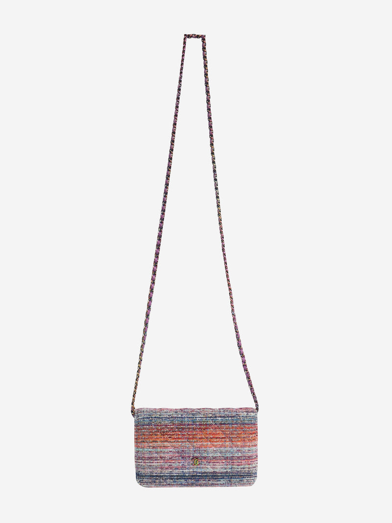 Multicolour 2019 diamond quilted tweed Wallet on Chain Cross-body bags Chanel 