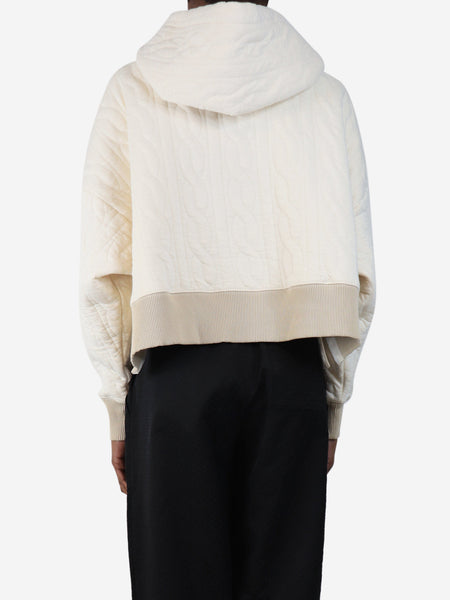 Cream Polo hoody - size XS alternate image