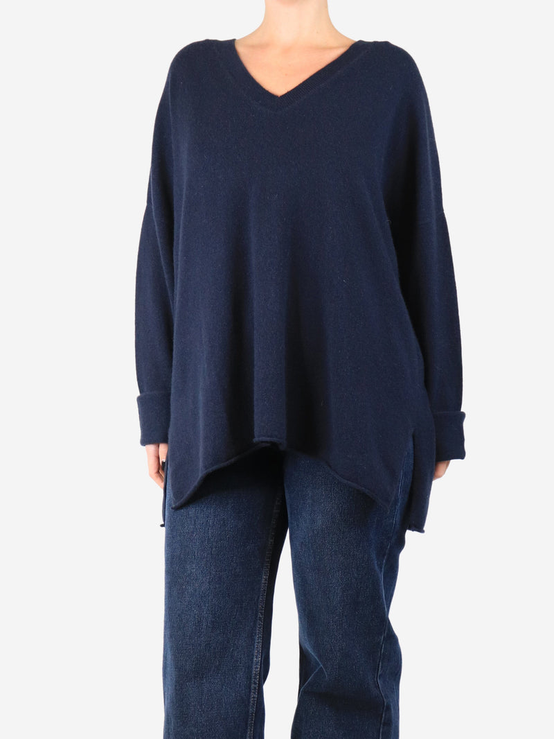 Navy cashmere sweater - size XXL Knitwear Allude 
